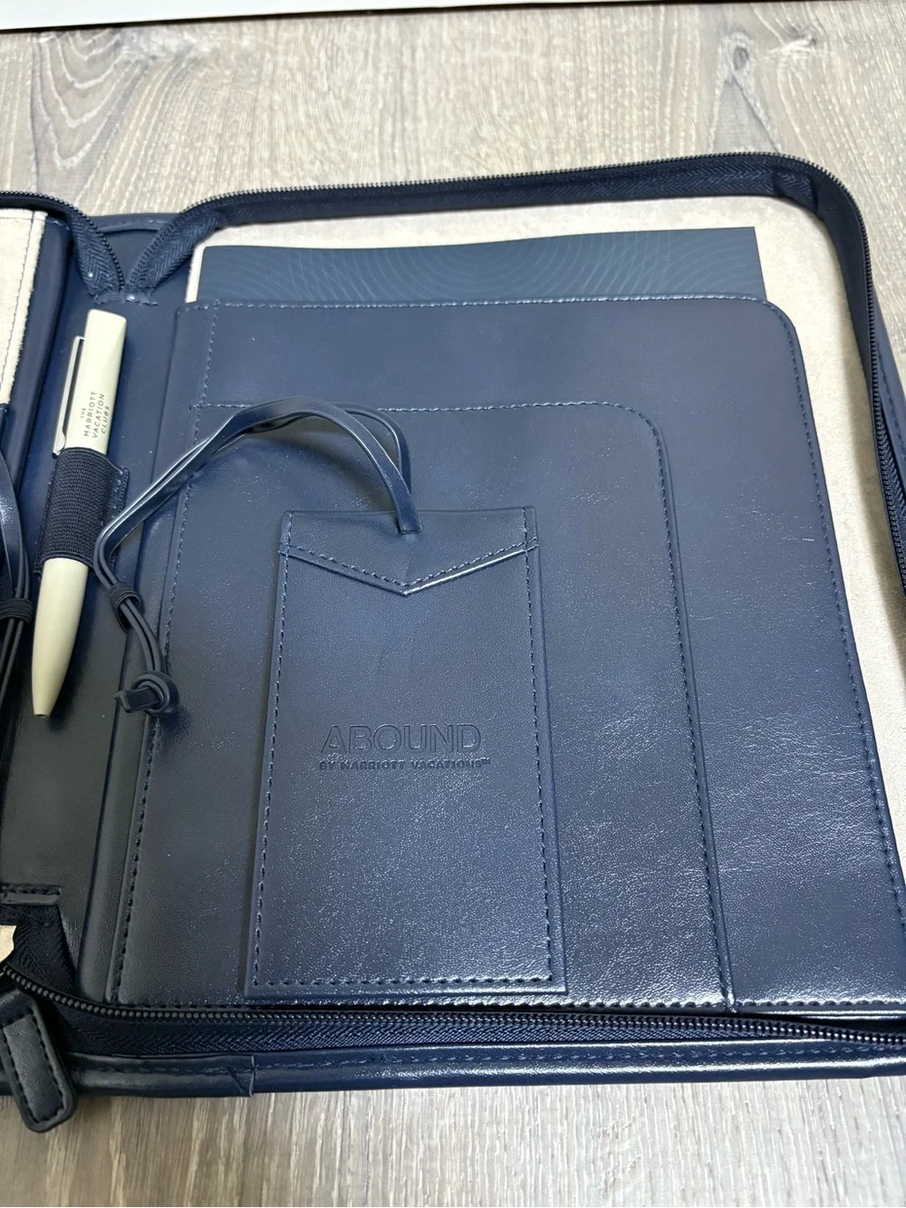 Abound by Marriott International Leather & Canvas Concierge Travel Binder